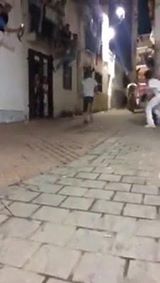 VIDEO: Tyr løber direkte ind i mur! AV!